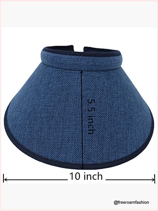 Wide Brim Sun Visor with Clip, Adjustable UV Protection Hat for Beach Golf main image 4